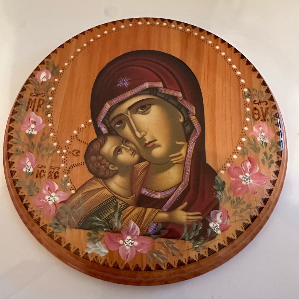 Handcrafted Religious Icon Plate